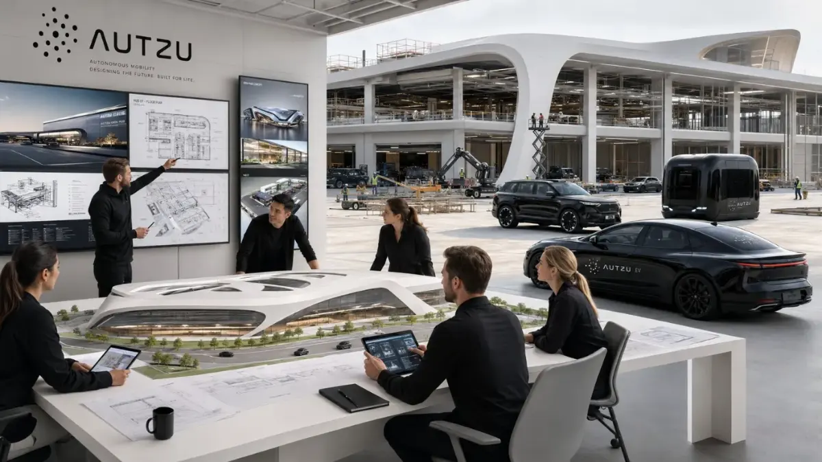 Autzu team in the design studio